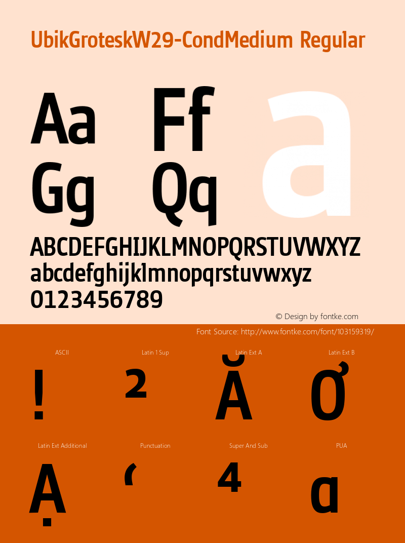 Ubik Grotesk W29 Cond Medium Version 2.00图片样张