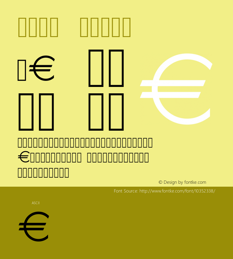 Euron Medium Version 1.0图片样张