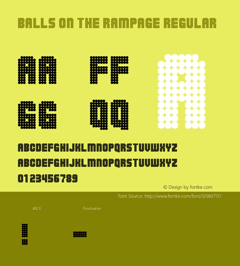 Balls on the rampage Regular 2图片样张