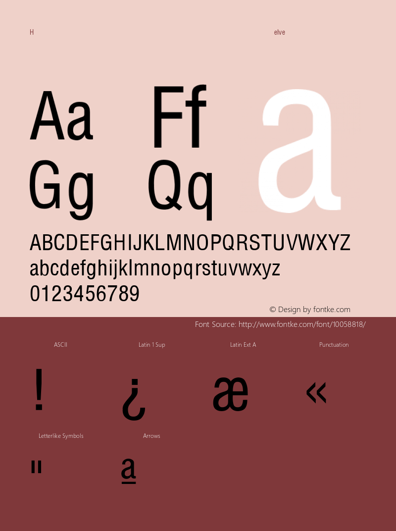 Helvetica-Conth Regular Converted from C:\TEMP\HELVCOND.TF1 by ALLTYPE图片样张