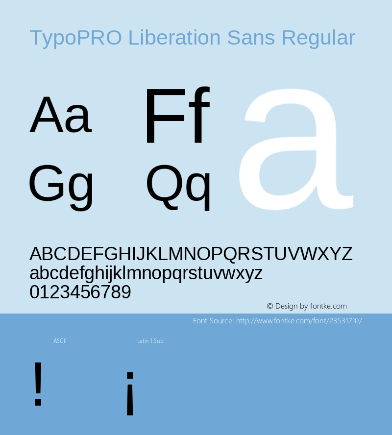 TypoPRO Liberation Sans Version 2.00.1图片样张