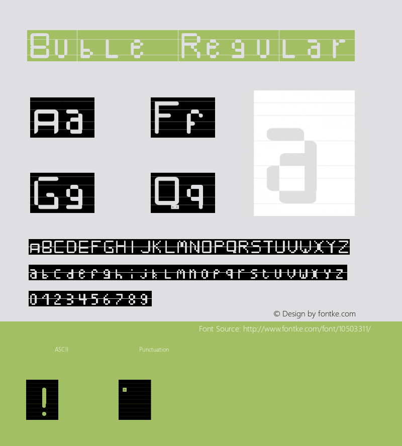 Buble Regular Version 1.0图片样张