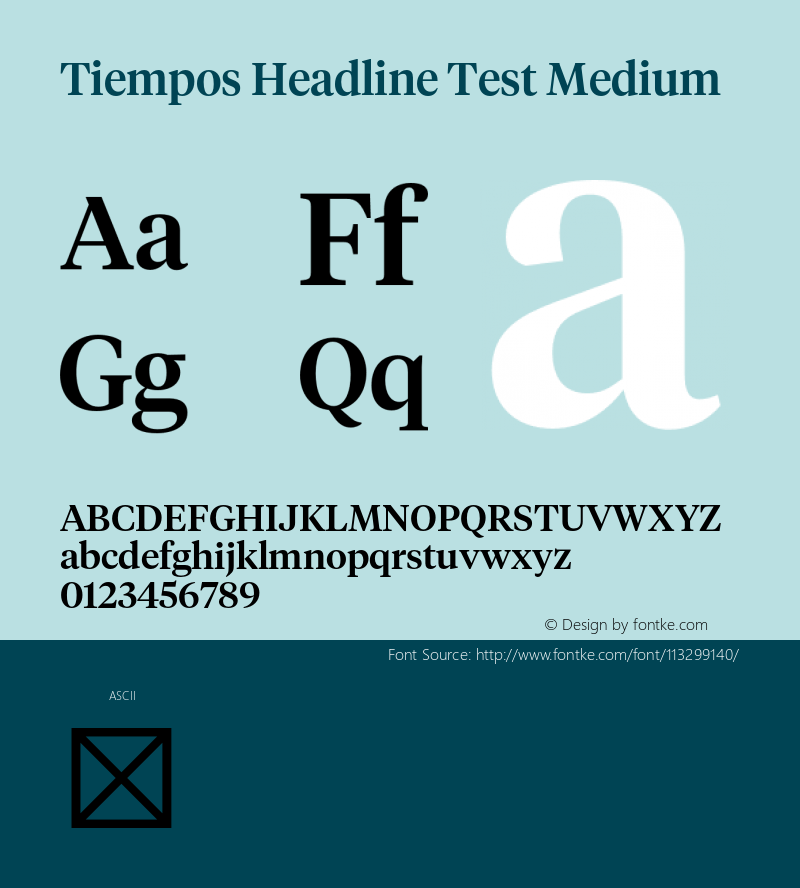 TiemposHeadline-MediumTest Version 1.008;hotconv 1.0.116;makeotfexe 2.5.65601;0图片样张