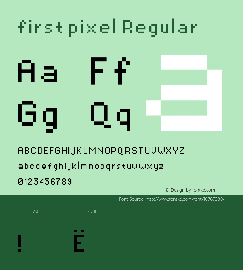 first pixel Regular Version 1.0图片样张