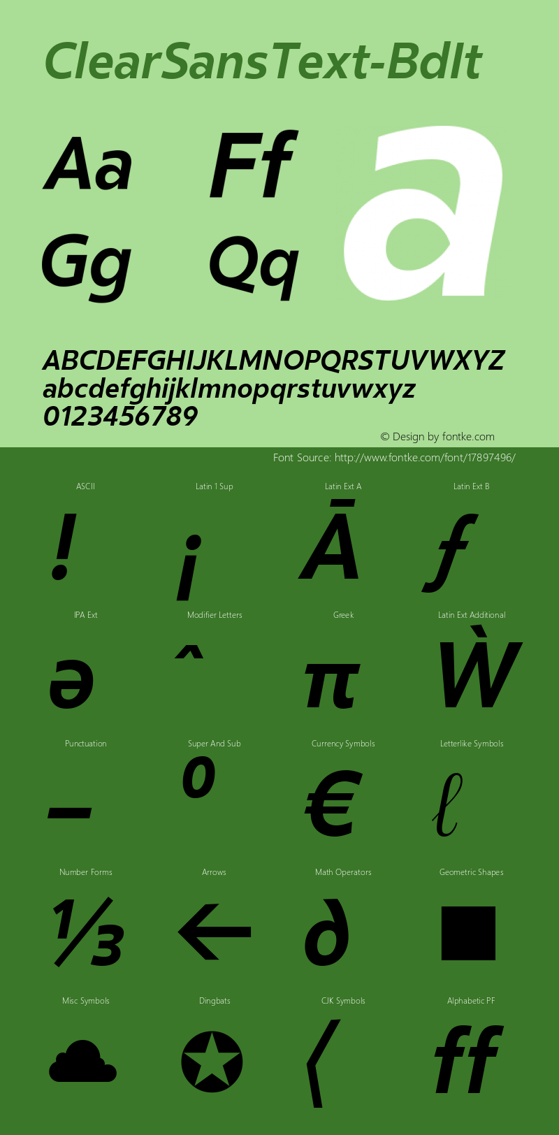 ClearSansText-BdIt ☞ Version 001.000;com.myfonts.positype.clear-sans.text-bold-italic.wfkit2.44K5图片样张