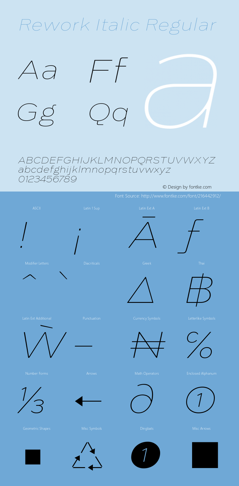 Rework Italic Version 1.000图片样张