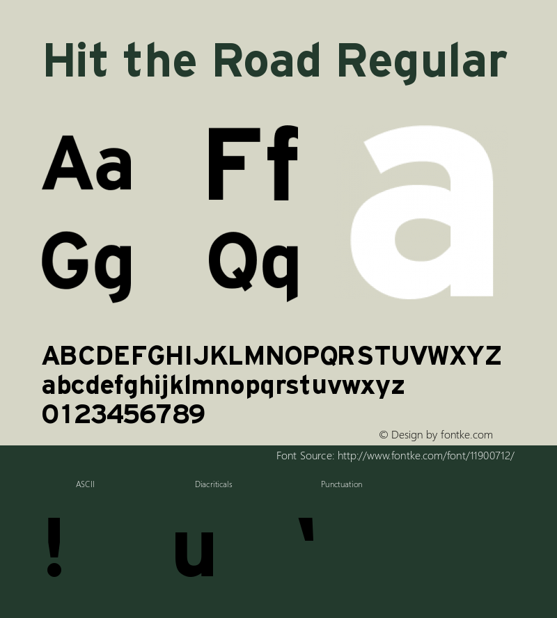 Hit the Road Regular Version 1.00图片样张