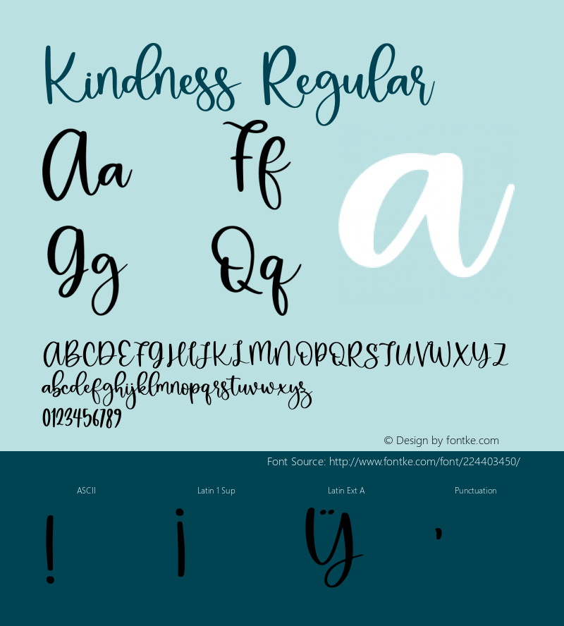 Kindness Version 1.013;Fontself Maker 3.5.0图片样张
