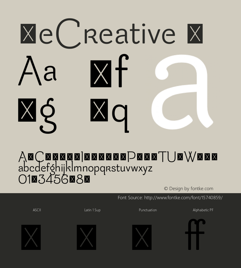 BeCreative ☞ Version 1.001;com.myfonts.easy.corradine.be-creative.regular.wfkit2.version.4tzP图片样张