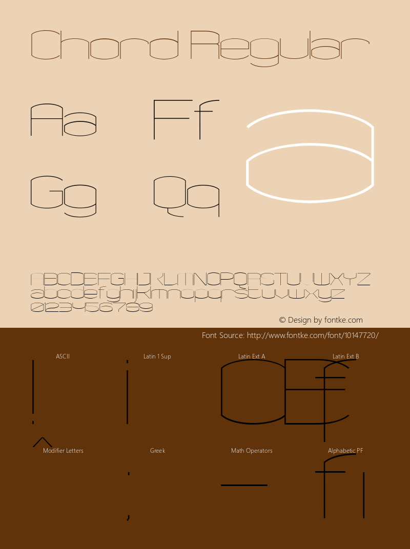 Chord Regular Version 001.000图片样张