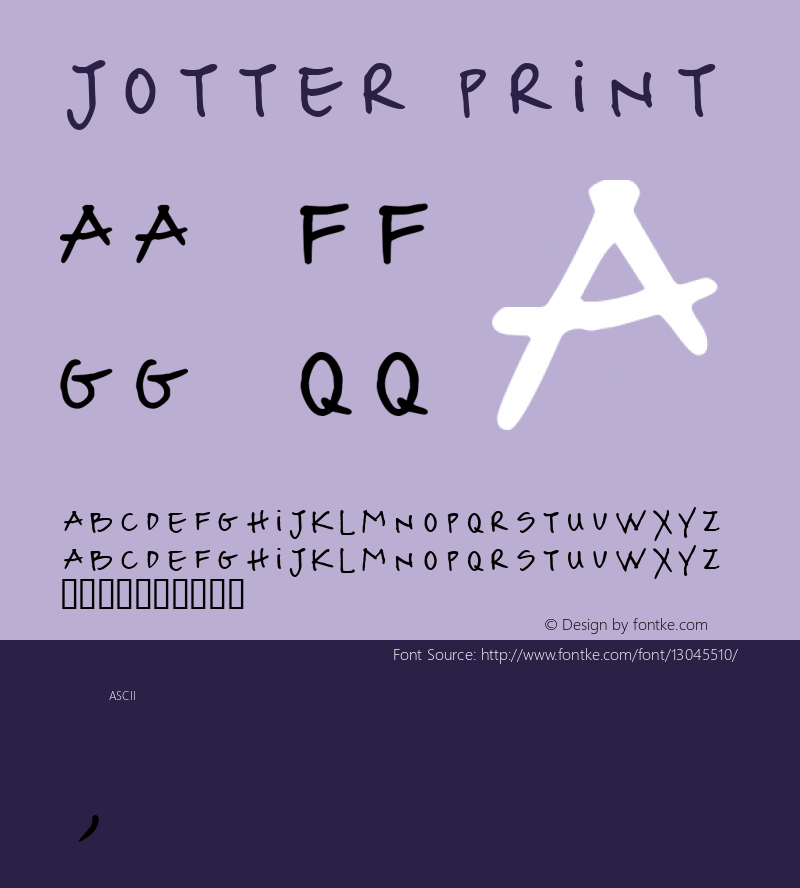 Jotter PRINT Macromedia Fontographer 4.1.5 15/2/01图片样张