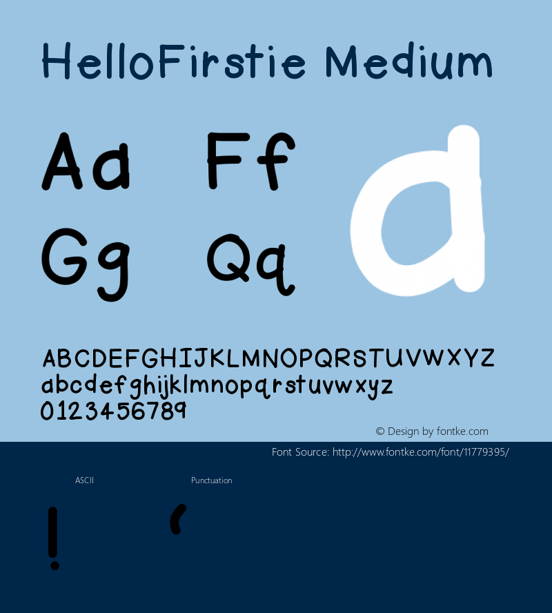 HelloFirstie Medium Version 001.000图片样张