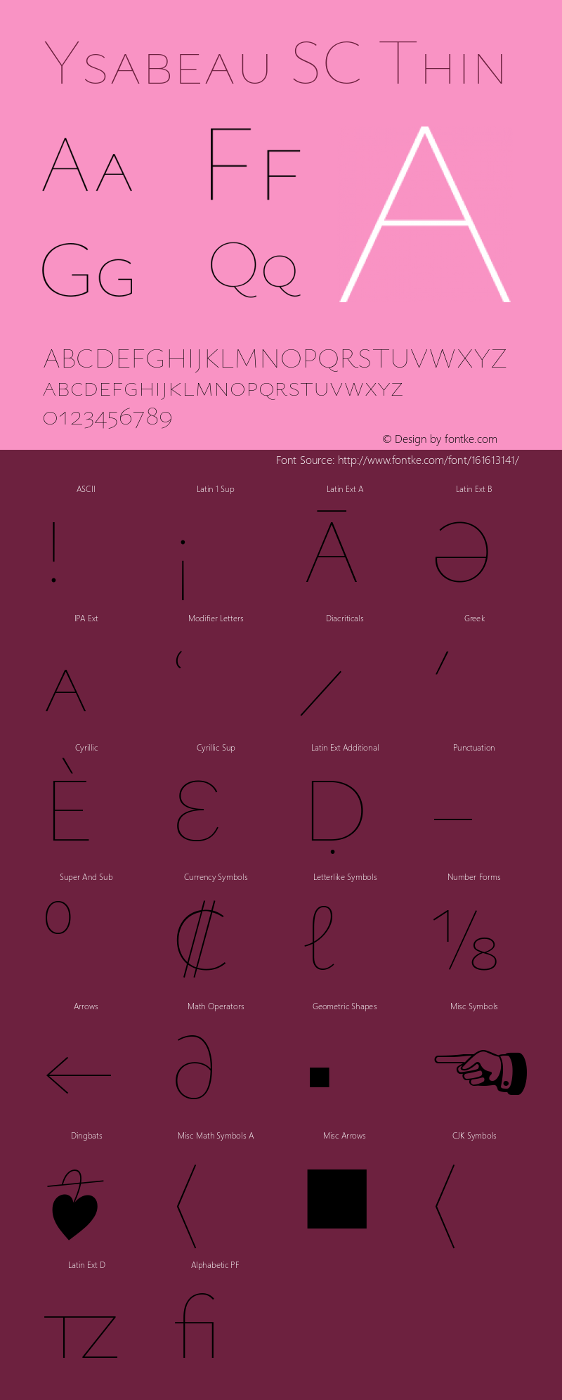 Ysabeau SC Thin Version 0.020图片样张