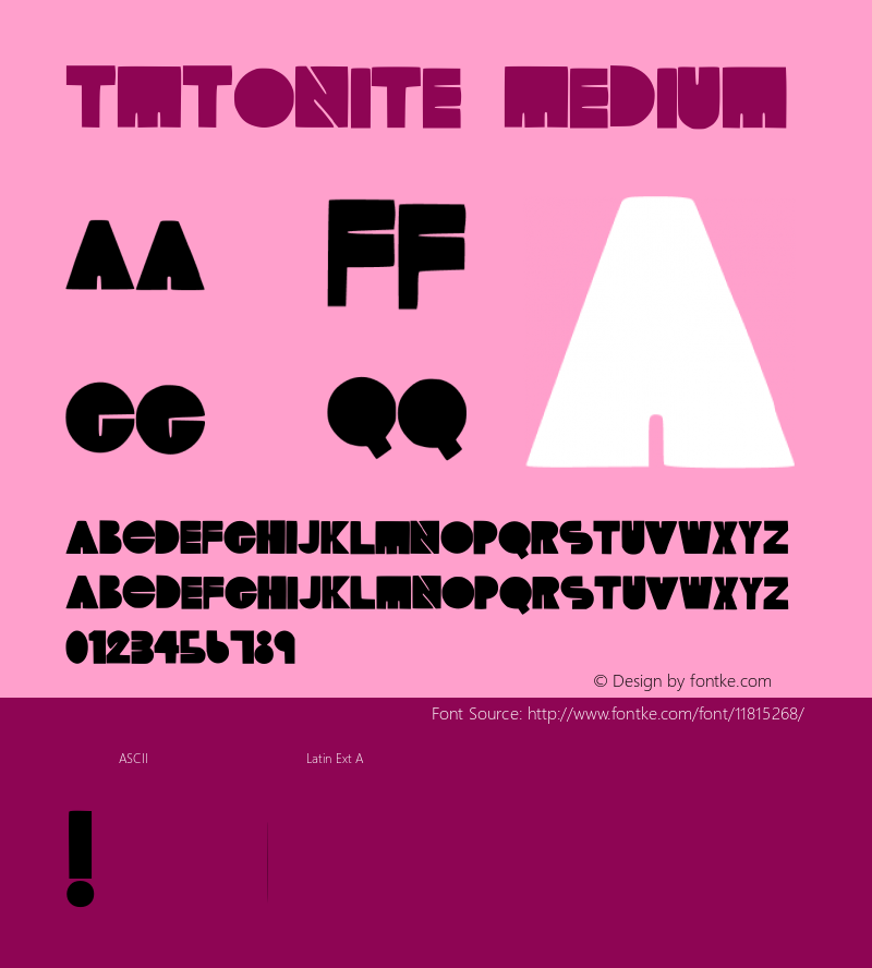 TMTonite Medium Version 001.000图片样张