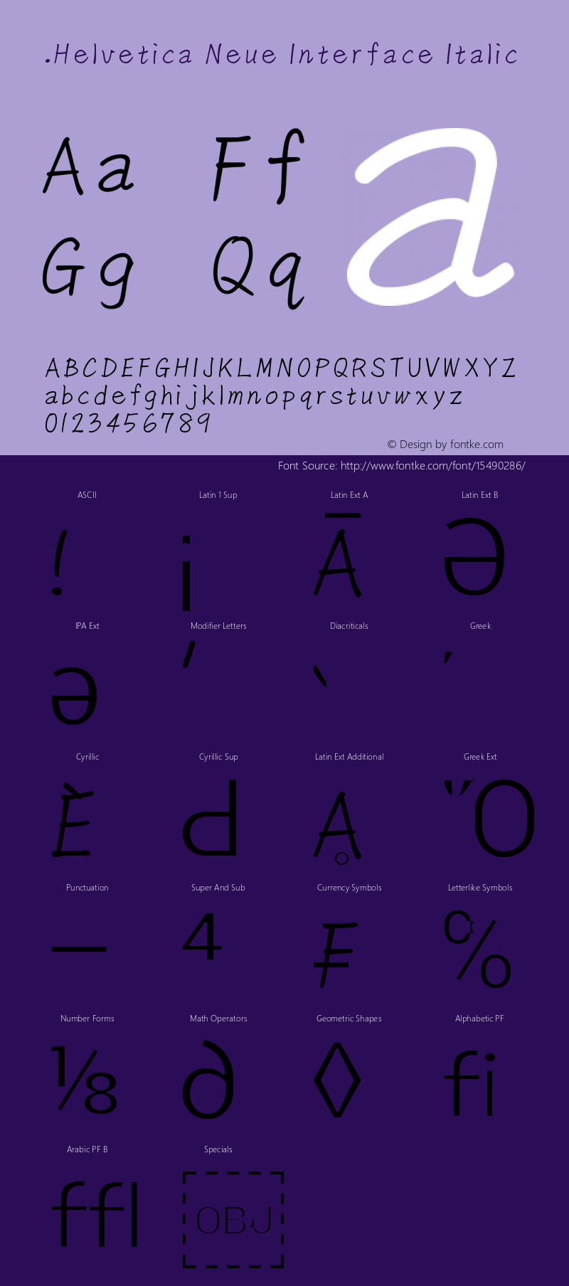 .Helvetica Neue Interface Italic 10.0d35e1图片样张