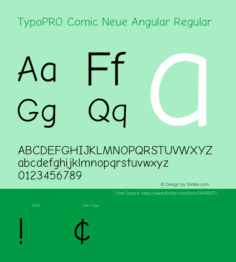 TypoPRO Comic Neue Angular Regular Version 1.000图片样张