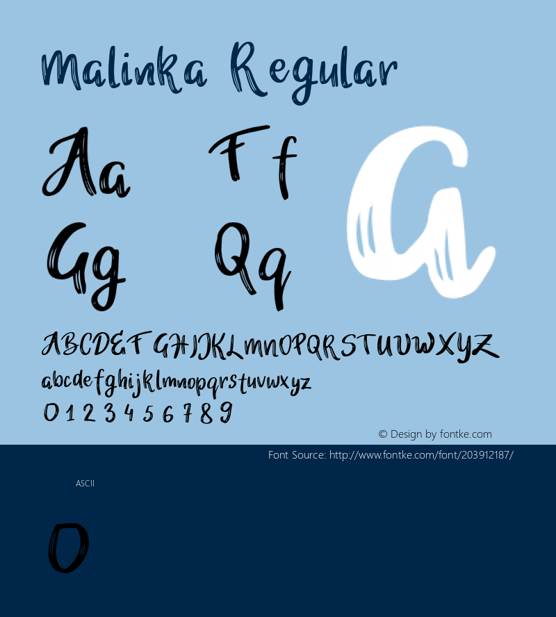 Malinka Regular Version 1.000图片样张
