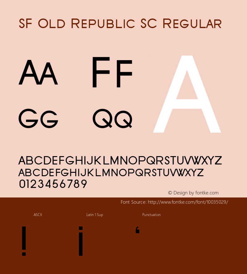 SF Old Republic SC Regular 1.1图片样张
