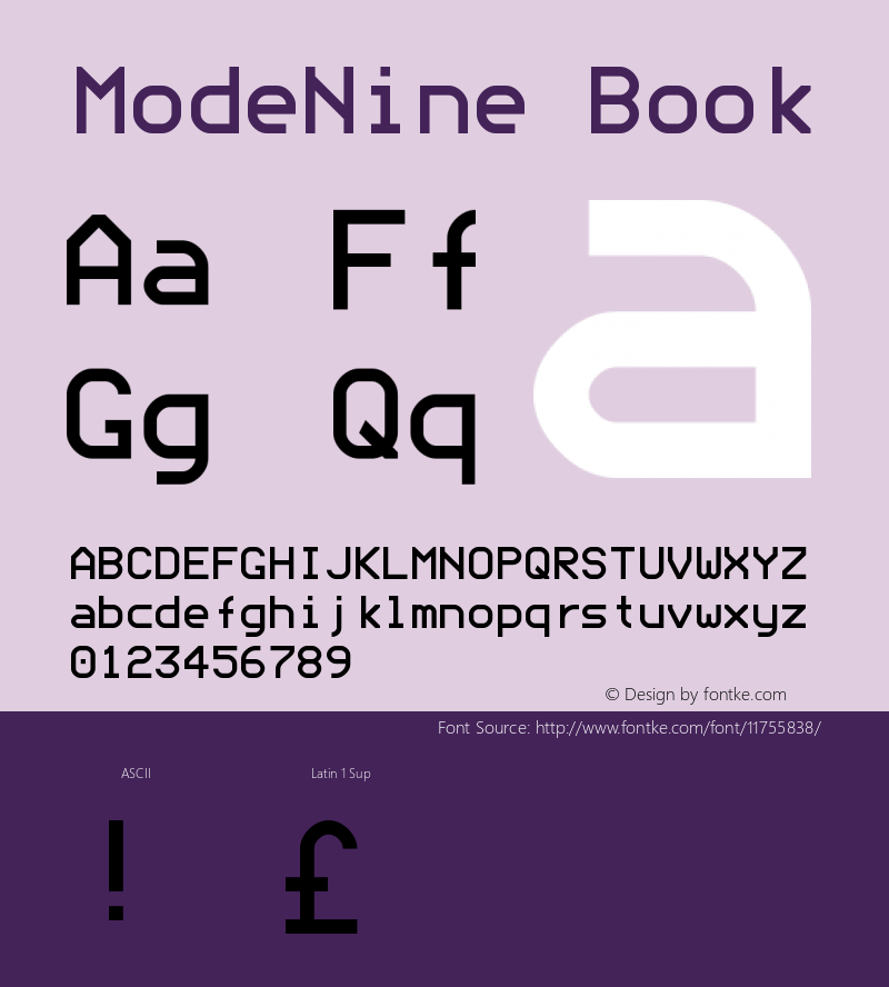 ModeNine Book Version Macromedia Fontograp图片样张