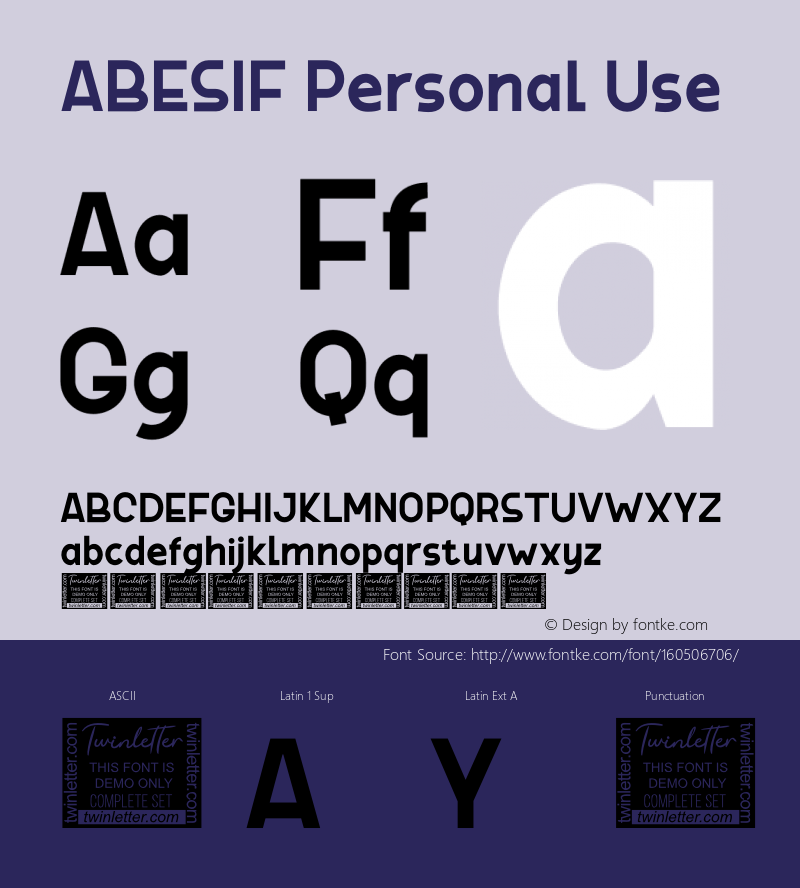 ABESIF Personal Use Version 1.003;Fontself Maker 3.5.4图片样张