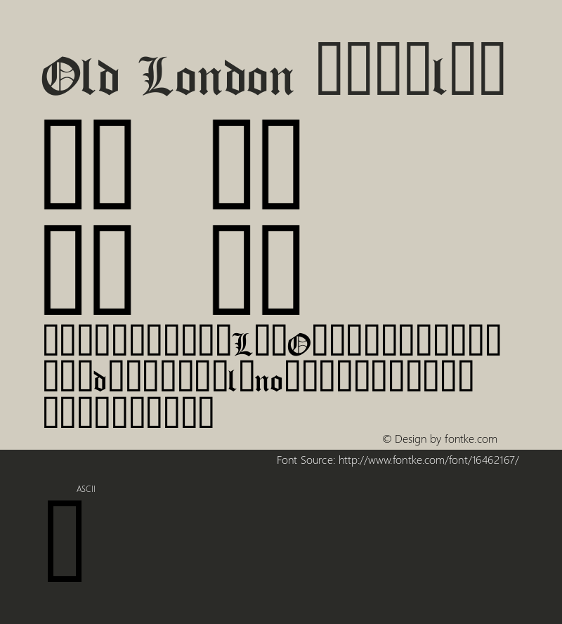 Old London Regular 1.0图片样张