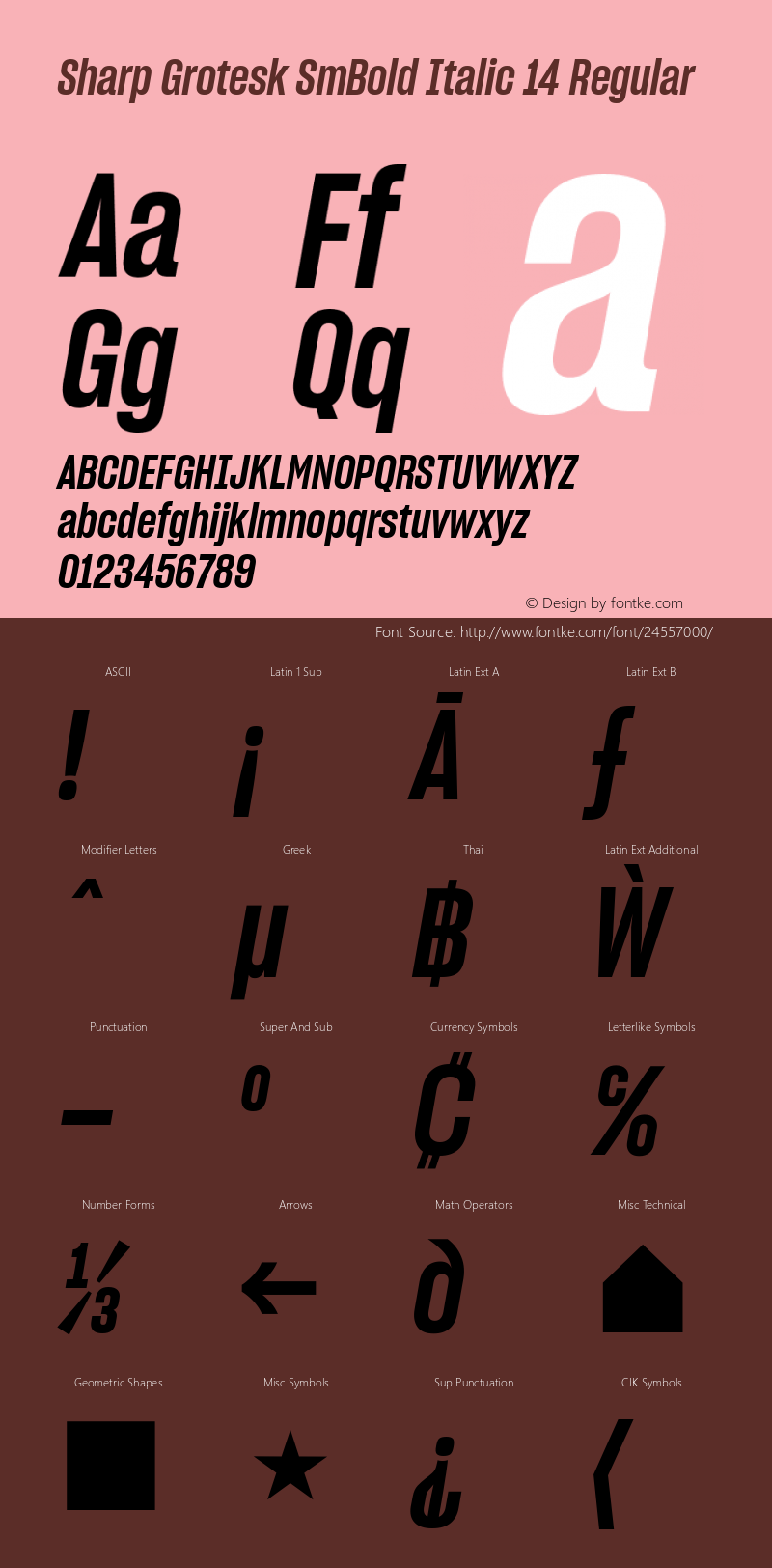 Sharp Grotesk SmBold Italic 14 Regular Version 1.001;PS 0.000;hotconv 16.6.51;makeotf.lib2.5.65220图片样张