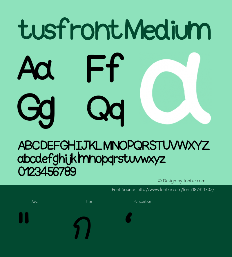 tusfront Version 001.000图片样张