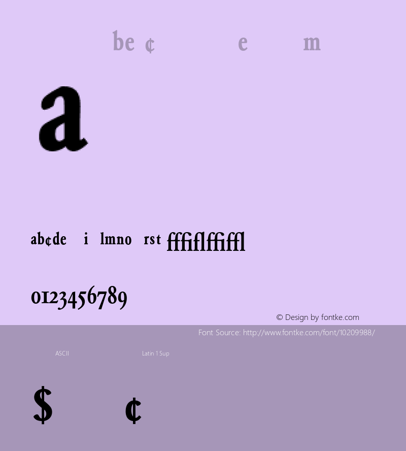 Garamond BE Condensed Expert Medium 001.000图片样张