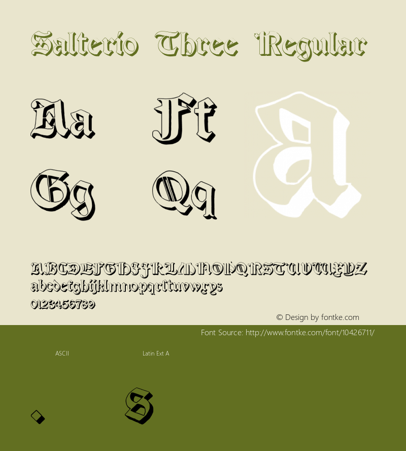 Salterio Three Regular Version 2.003 2012图片样张