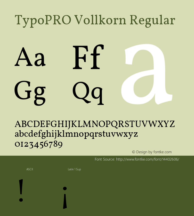 TypoPRO Vollkorn Regular Version 2.001图片样张