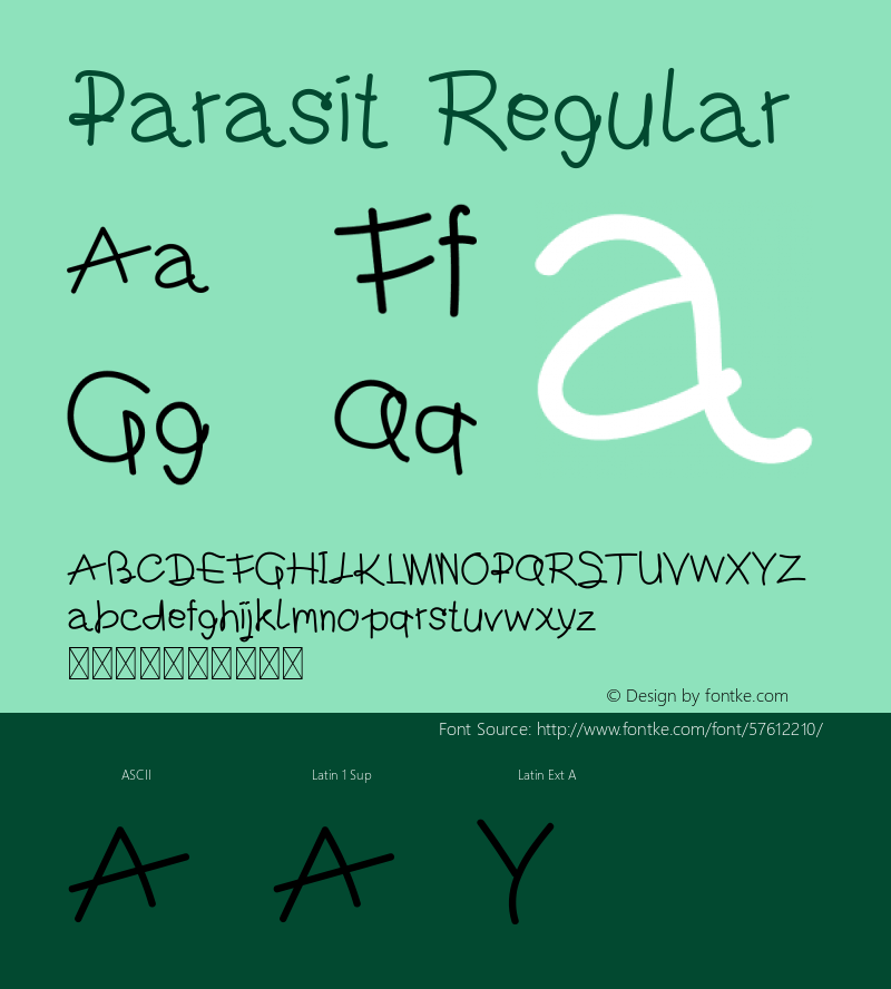 Parasit Version 1.004;Fontself Maker 3.5.0图片样张