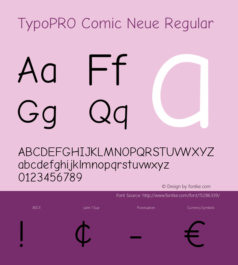 TypoPRO Comic Neue Regular Version 1.000图片样张