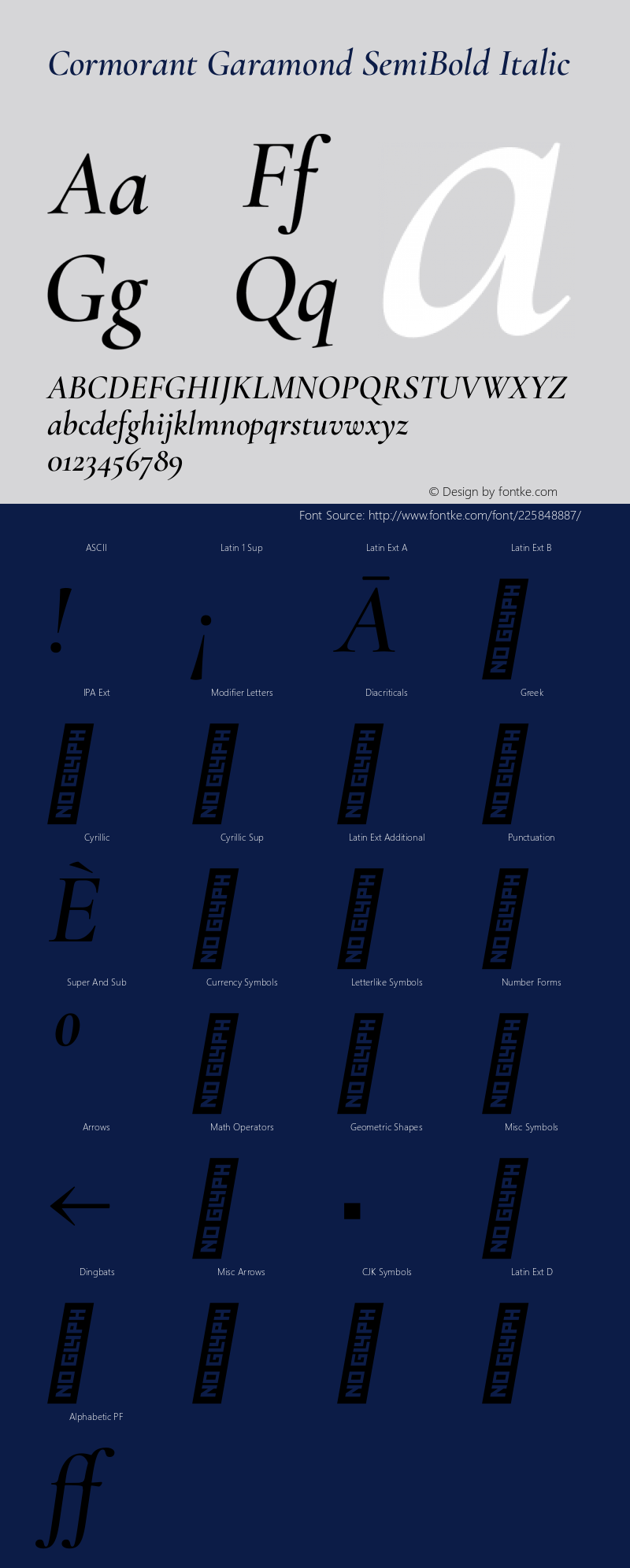 Cormorant Garamond SemiBold Italic Version 4.000图片样张