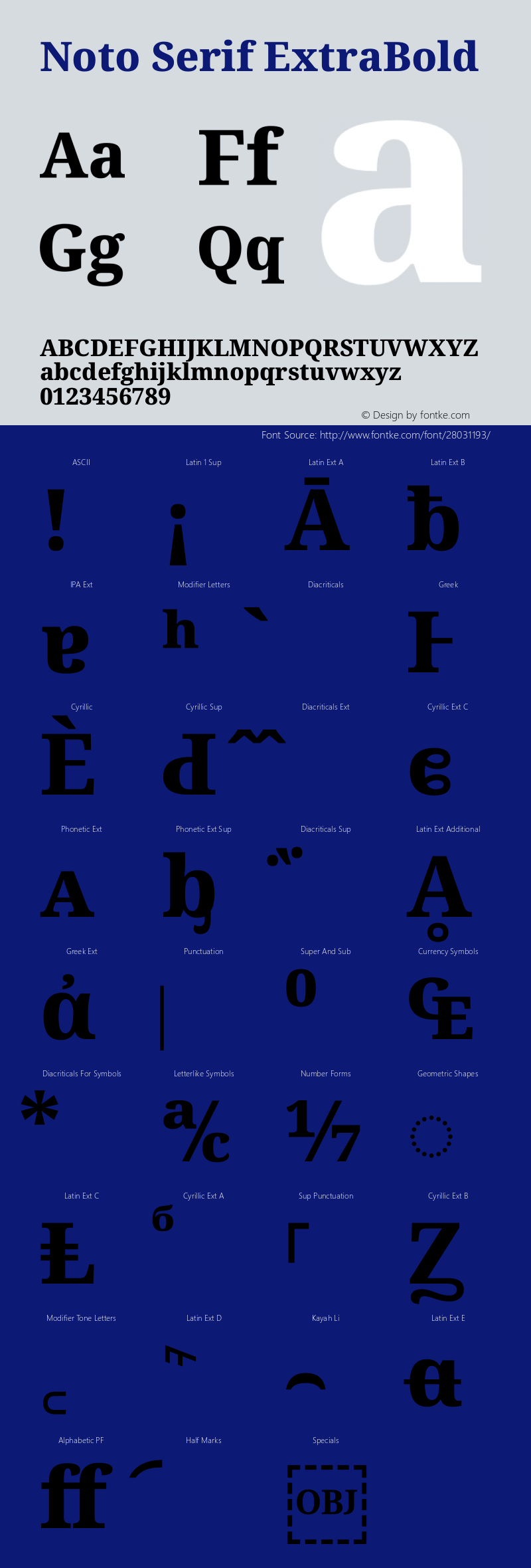 Noto Serif ExtraBold Version 2.001图片样张