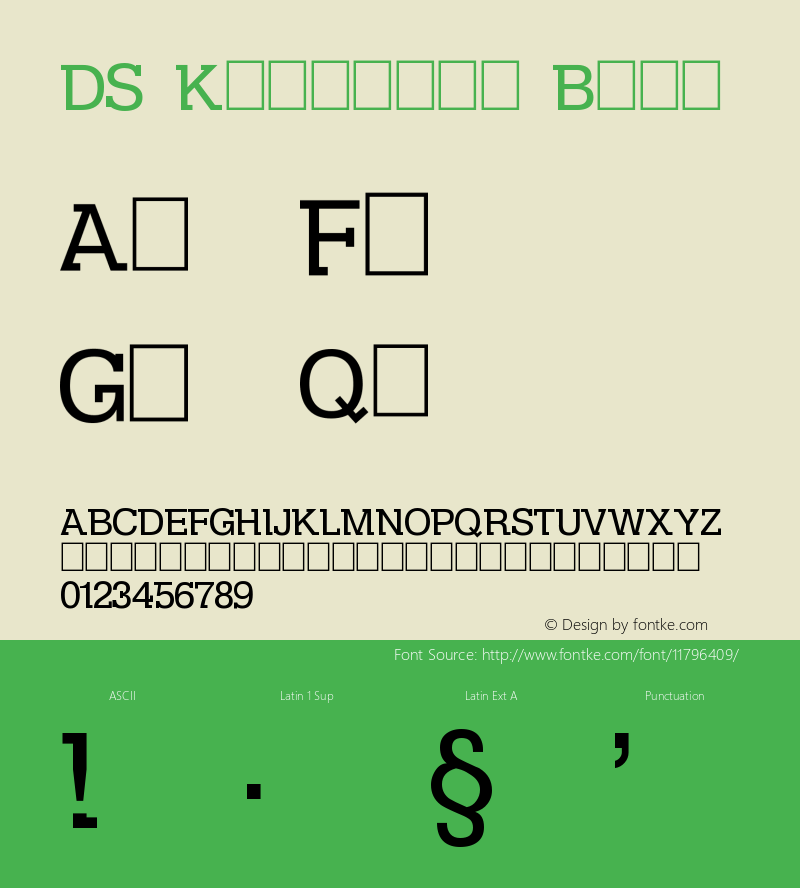 DS Kolovrat Book Version 1.1 - cyrillic fonts图片样张