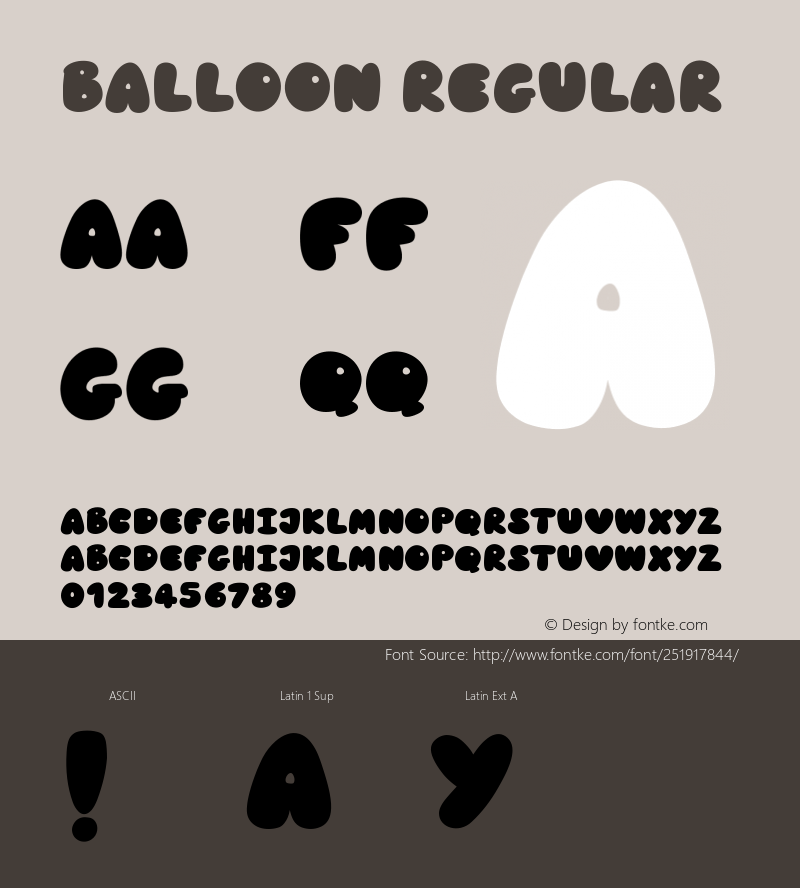 Balloon Regular Version 1.001;Fontself iOS v1.2.5图片样张