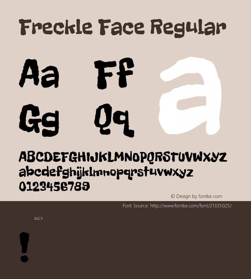 FreckleFace Version 1.0图片样张