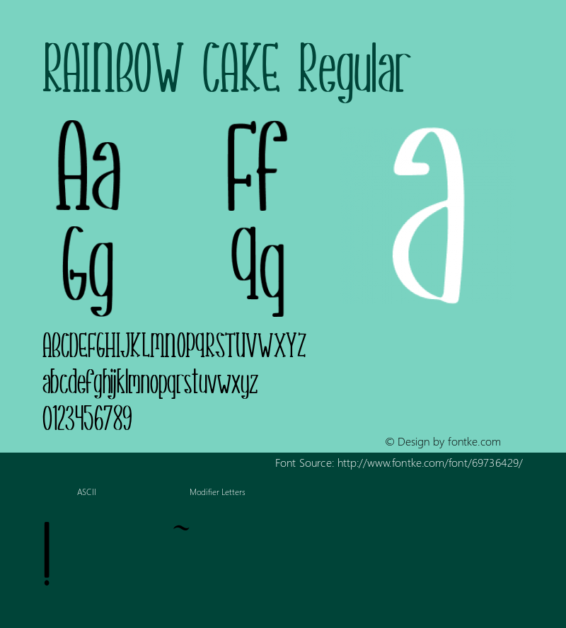 RAINBOW CAKE Version 1.000图片样张