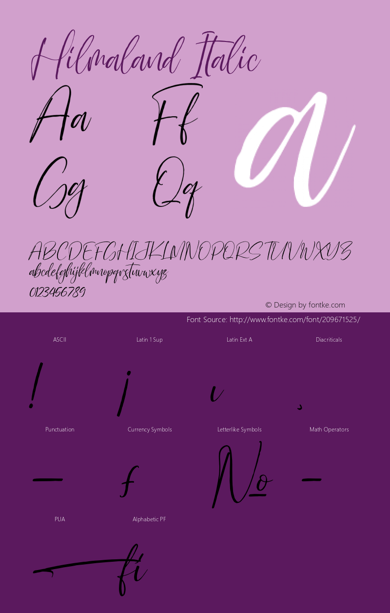 Hilmaland Italic Version 1.00;November 22, 2021;FontCreator 13.0.0.2680 64-bit图片样张