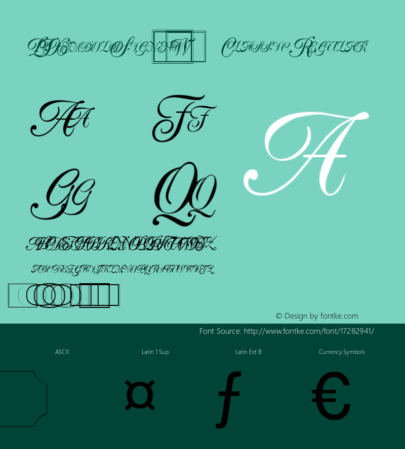 PIXymbolsSignetW90-Classic Regular Version 1.1图片样张