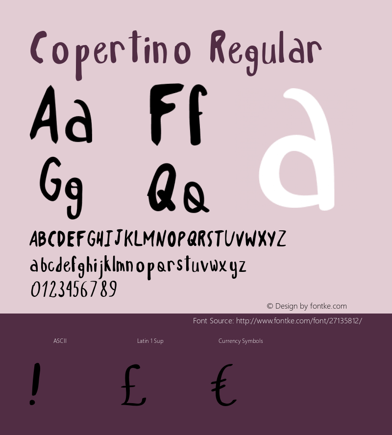 Copertino Version 1.000;PS 001.000;hotconv 1.0.70;makeotf.lib2.5.58329图片样张