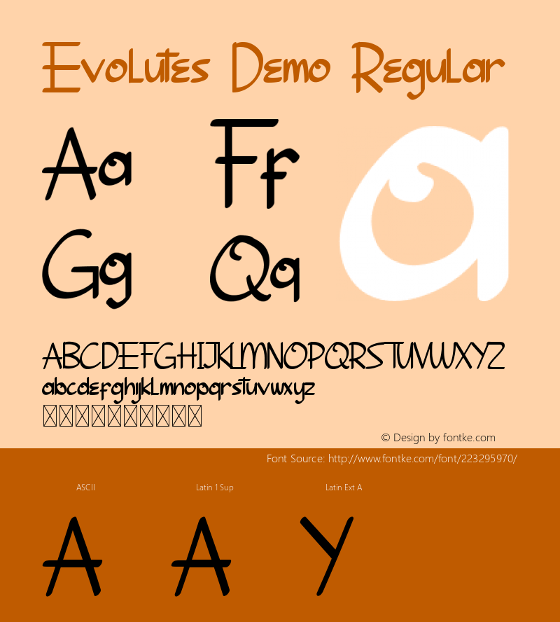 Evolutes Demo Version 1.001;Fontself Maker 3.5.4图片样张