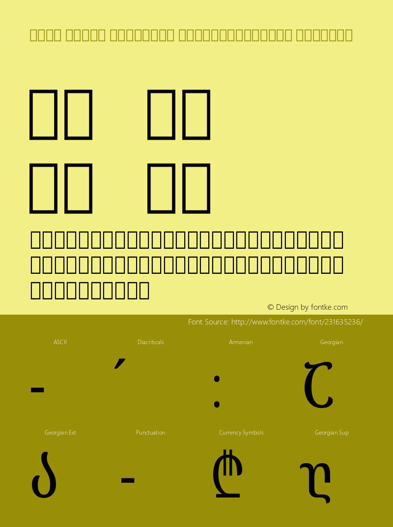 Noto Serif Georgian ExtraCondensed Regular Version 2.001图片样张