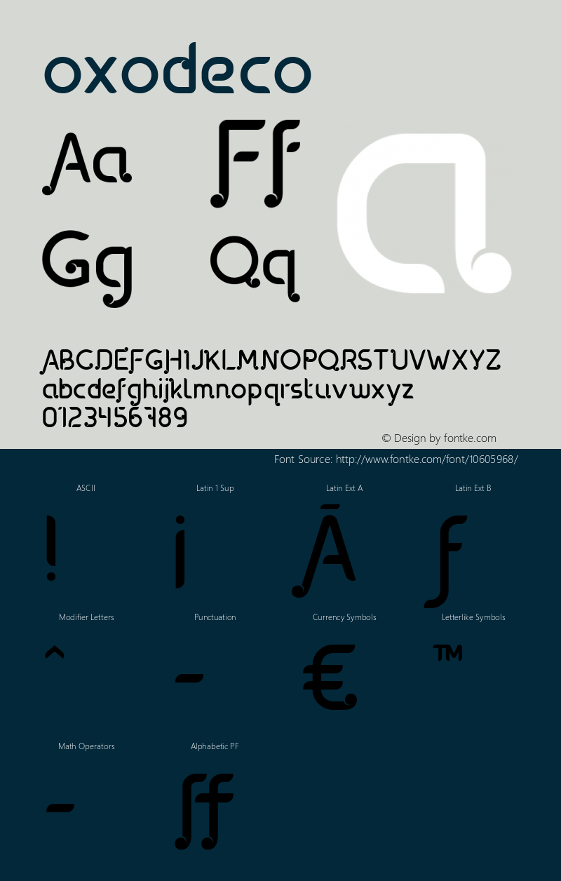 oxodeco ☞ Version 001.001 ;com.myfonts.easy.typedepot.oxo.deco.wfkit2.version.3rr3图片样张