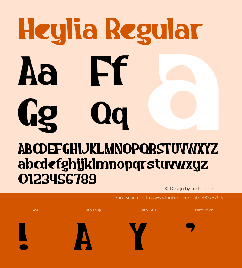 Heylia Version 1.002;Fontself Maker 3.5.7图片样张