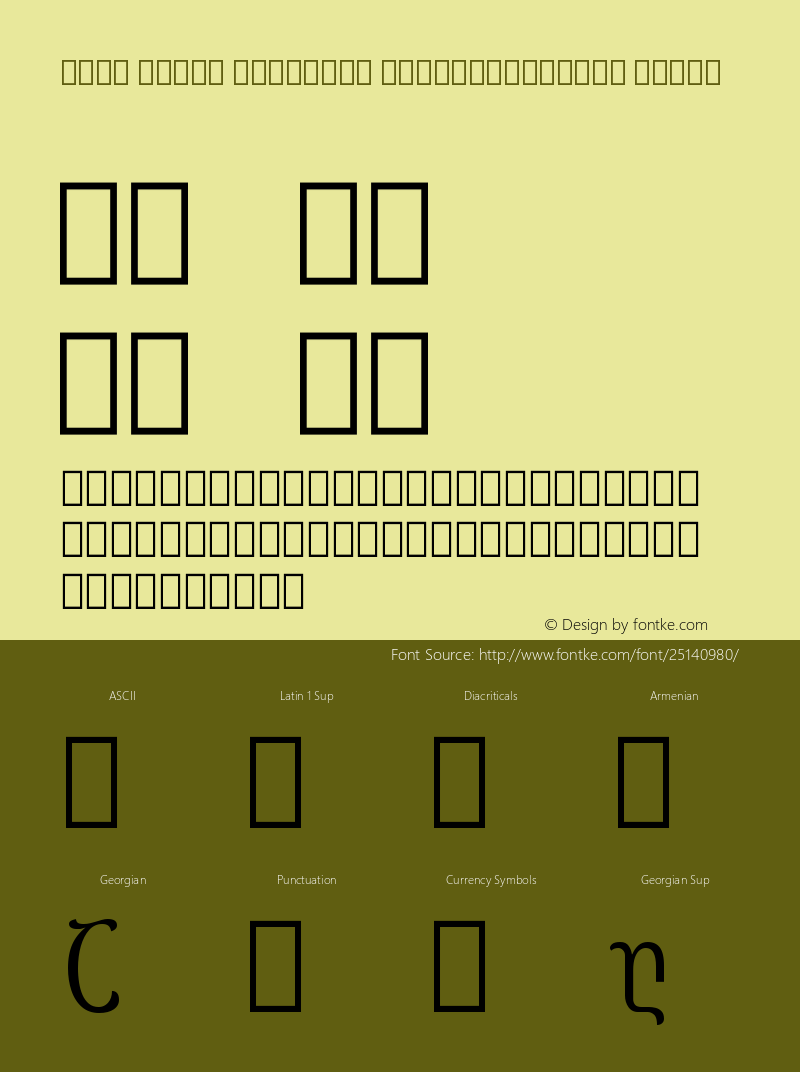 Noto Serif Georgian ExtraCondensed Light Version 2.000图片样张