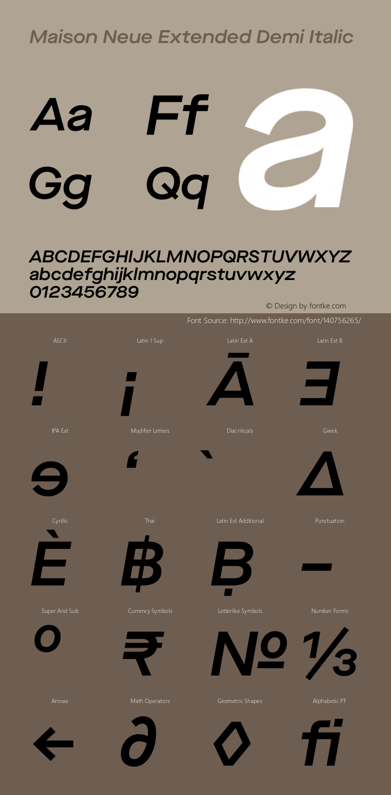 Maison Neue Extended Demi Italic Version 3.002 | wf-rip DC20200810图片样张