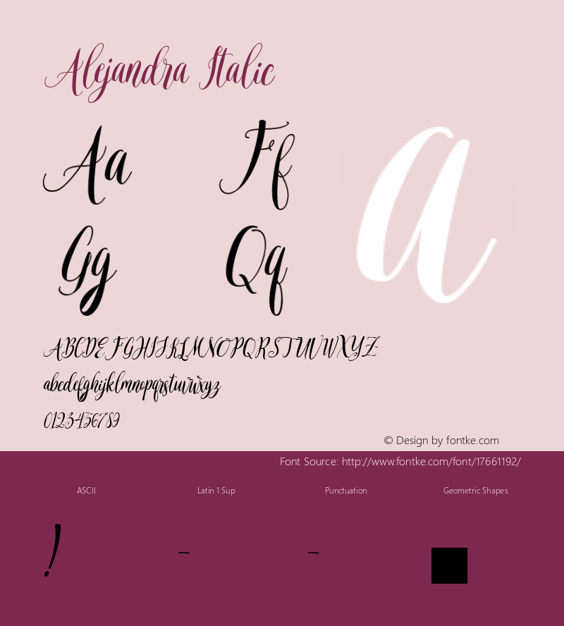 Alejandra Italic 001.000图片样张