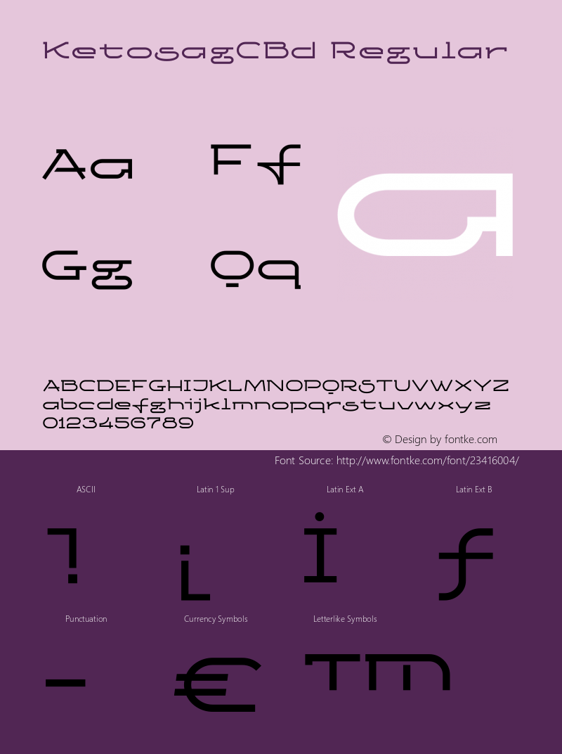 Ketosag Condensed Bold Version 00.0024图片样张