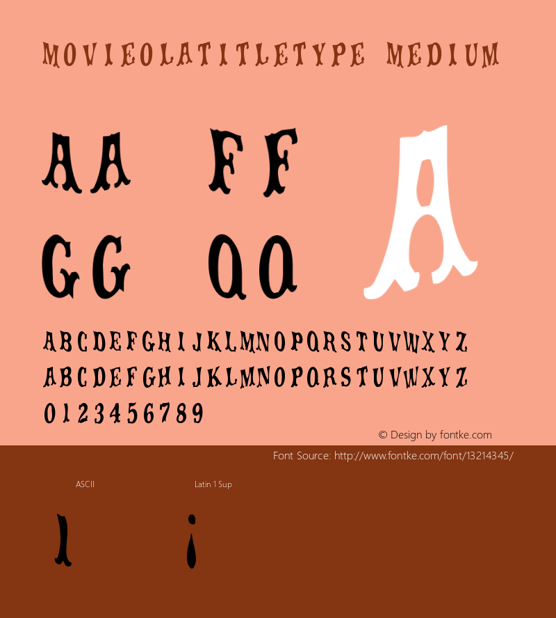 Movieolatitletype Medium Version 001.000图片样张